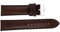Zeppelin Uhrenarmband Leder dunkelbraun mit bronzefarbener Naht 20 mm