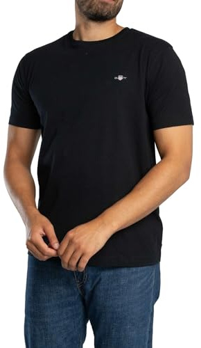 GANT Maglietta Stampata Archive Shield, Nero, XL