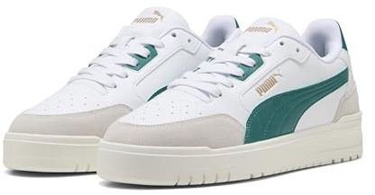 PUMA Baskets Unisexes Shuffle Downtown OG, Puma Blanc Vert Sauvage Gris Vapeur, 41 EU