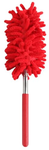 Duroecsain Coche de Casco Exterior, Cepillo para Polvo de automóvil | Cepillo de Limpieza de automóviles Duster Interior Exterior - Herramientas de Detalles de Scratch con Mango Extensible, Limpieza