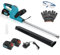 Outsunny Taille-Haies électrique avec 2 Batteries 3 AH et Chargeur 0,8A, Taille-Haies sans Fil avec Longueur de Coupe 51 cm, pour Branches, arbustes et brindilles, Bleu