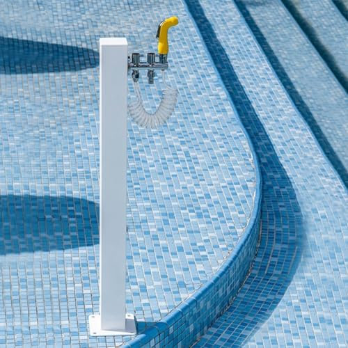Genérico Columna de Grifo de Agua para jardín de Acero Inoxidable - Fuente hidrante de 80 cm, Resistente a la congelación y montada en el Suelo para riego y riego - Fuente de Agua Duradera para exter