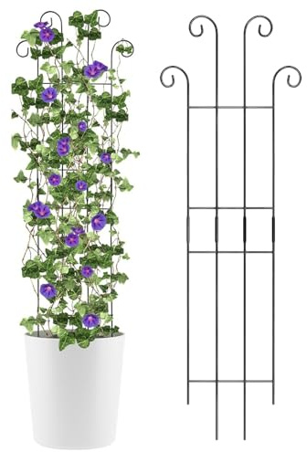 BommFu Soporte de Enrejado para Plantas de Interior | Estructura Metálica de Crecimiento Vertical para Plantas | Soportes y Tutores para Enredaderas | para de Interior y Exterior como