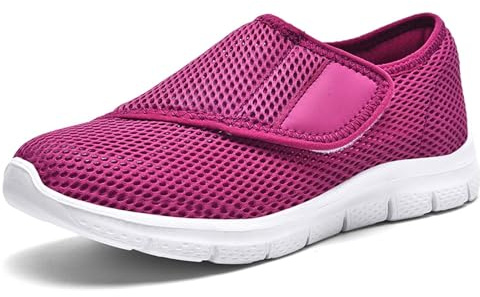CEWIFO Scarpe per Diabetici Donna Casual da e Leggeri Tinta Unita Progetto Comodo Versatile Passeggiate quotidiane estive Vacanze Suola Morbida Stile Sportivo (41)