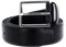 Calvin Klein Herren Gürtel 3.5 cm Bombed Belt Ledergürtel, Schwarz (Black), 80 cm