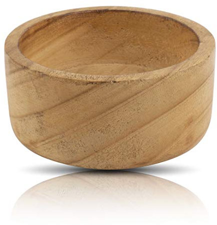 Beau bol de service décoratif fait à la main en bois de 10 cm pour fruits secs, frites, table basse, comptoir, présentoir à clés, vaisselle, cuisine, salon, décoration d'intérieur, vaisselle