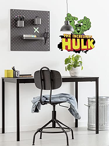 Komar Marvel Wandtattoo Hulk Comic Classic - 50 x 70 cm (Breite x Höhe) - 1 Teile - Deco-Sticker, Wandaufkleber, Wandsticker, Wanddeko, Kinderzimmer - 14075h