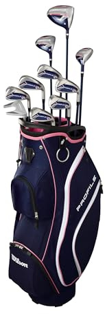 Wilson Damen Profile KOMPLETT Frauen CAR Set, Marineblau/Roségold/Silber, Standard