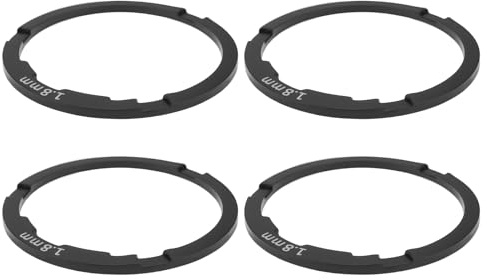 OTOTEC Lot de 4 Entretoises de Cassette de Vélo (1,8 Mm) Compatible avec Shimano HG 11 Vitesses Corps de Roue Libre
