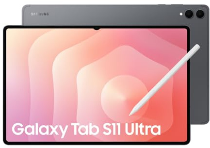 Samsung Galaxy Tab S11 Ultra, AI Tablet, Wi-Fi, Light Design, Multi-Modal AI Tools, DeX Connect, 256GB Storage, 12GB Memory, Long Battery Life, Grey, 3 Year Extended Warranty (UK Version)