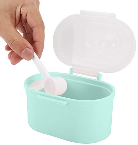 TARSHYRY Baby Formel Dispenser on the Go, Portable Formel Dispenser Portable Milk Powder Sealing Storage Box Microweave Freezer Safe Travel Container för Baby (Grön liten storlek)