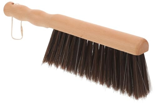 Yardenfun Brosse Cheminée Bois avec Poignée Ergonomique Balayette Main pour Nettoyage Du Foyer et Poussière Outil Polyvalent pour Cendres et Surfaces Diverses