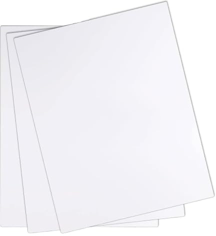 Skum bräda, Pvc-skumskivor förpackning med 3 vita 9 mm i flera storlekar(0.9x10x20cm)