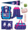 McNeill Schulranzen Mädchen 1. Klasse 12-TLG. Set Ergo Complete Lilly Einhorn mit Sporttasche Unicorn Schultüte 85cm und Regenschutz | Komplett-Set für die Einschulung