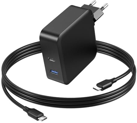 Basicvolt Cargador Portátil USB C 90W 87W 67W 65W 61W 45W Adaptador para Lenovo Thinkpad Ideapad Yoga HP Spectre Elitebook Probook DELL ASUS Acer Samsung Chromebook