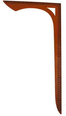 Yanwuwa L-Shape Sewing Double-Sided Scale Ruler for Curve Cutting, Practical Household Sewing Gadgets Ruler