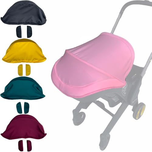 Feliliber Stroller Replacement Accessories Canopy, Baby Stroller Sun Shade Compatible with Doona Car Seat & Strollers (Pink)