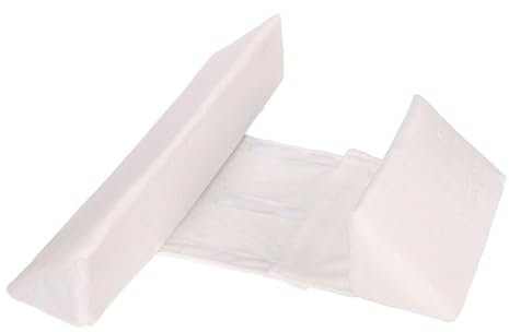 Lagerungskissen Baby Seitenstützkissen Verstellbares Dreieckiges Seitenkissen für Neugeborene, Abnehmbares Waschbares Seitenschläferkissen Anti-Rollen für 0-12 Monate Säugling (Weiß)