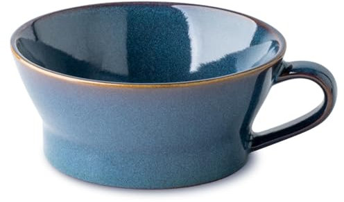 TGDGFKIAS una tazza di zuppa, Tazze da brodo in ceramica, ciotole for zuppa al microonde, tazze da zuppa, ciotole for la colazione(Blue)