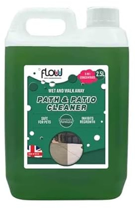 Flow Garden Path & Patio Cleaner, 2.5L, Wet & Walk Away Formula, pH Neutral For Patio, Fencing, Driveways