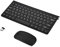 Vbestlife Slim Wireless 2.4GHz Teclado Multimedia Silenciosa y Ratón Inalámbricos Kit para Computadora Portátil de Escritorio(Negro)
