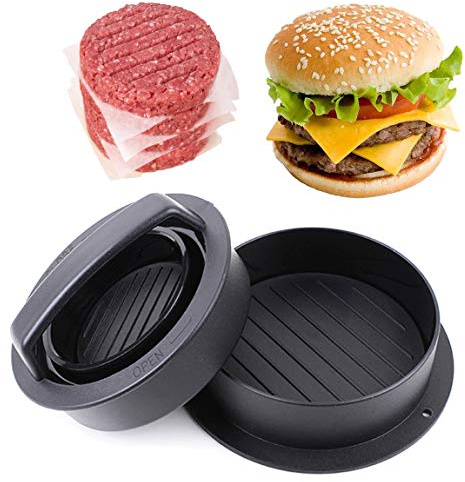 Leden Burger Press Hamburger Press Patty Maker for BBQ Grill 3-in-1 Non Stick Stuffed Burger Mold, Kitchen Tool, Beef Patties and Sliders