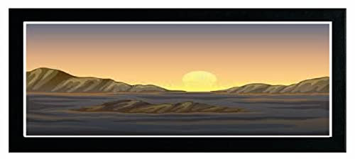 Flat Photo Frames Panoramic Picture Framers Real Wood Poster Frames Black 35cm x 90cm Acrylic Glass Wall Decoration Frames