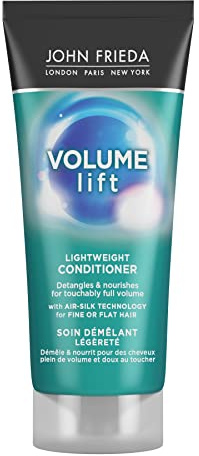 JOHN FRIEDA - Acondicionador Volume Lift 75 ml, Acondicionador para Cabello Fino y Encrespado, Volumen 7 Días, Antiencrespamiento, con Agentes Voluminizadores, Nutre el Cabello