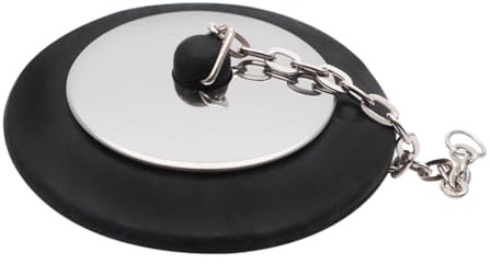 Cabilock Tapón De Drenaje De Bañera De Goma 2.95 Pulgadas con Cadena Accesorio De Baño para Hogar Y Hotel Sellado Seguro Y Fácil Limpieza