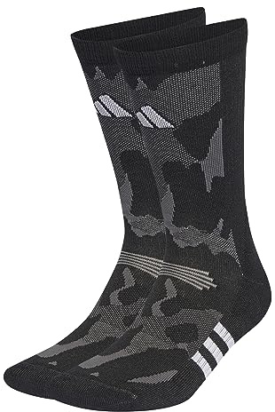 adidas Performance Training Graphic Camo Socks, Calzini Unisex - Adulto, Black/Grey Six/White, 42-45