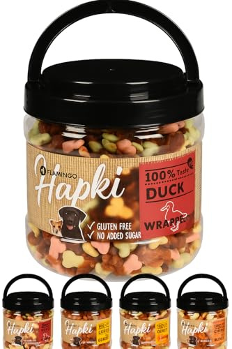 Friandises pour Chien - Biscuits au Canard Hapki - sans Gluten - sans sucres ajoutés - 550 g