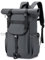 YOODI Rolltop Rucksack Wasserdicht Damen Herren Groß Reiserucksack mit Laptopfach 17-23L Fahrrad Rucksack Backpack Hiking Handgepäck Rucksack Schule für Uni Arbeit Travel Wandern, Grau