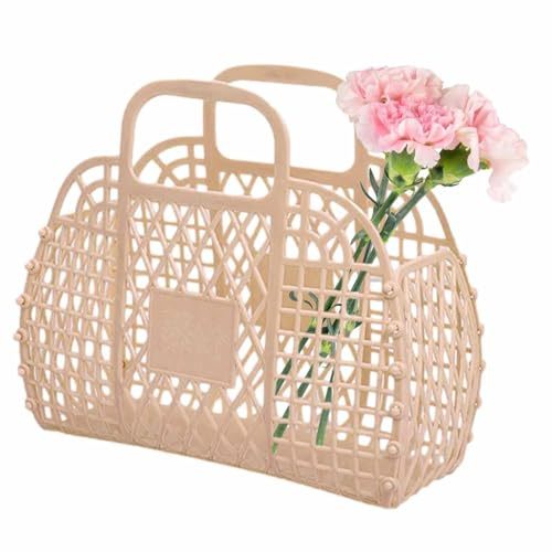 Borse In Gelatina Luminose, Borsa Da Spiaggia In Gelatina, Cesto Regalo Riutilizzabile, Cestino In Gelatina Di Plastica, Borsa Da Spiaggia In Rete Lavabile Portatile, Borse In Gelatina Per Donne
