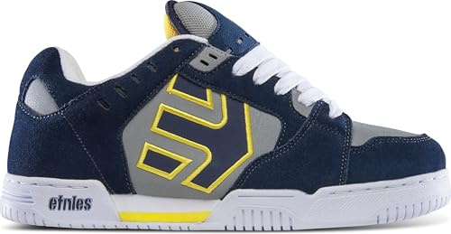 etnies Faze, Sneaker Unisex-Adulto, Navy/Grey/Yellow, 37 EU