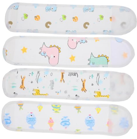NIYANGLE Ceinture Abdominale Pour Bébé 4 Pièces Motifs Animaux Taille Ajustable Tissu Doux Respirant Protection Nombril Le Froid Usage -né Enveloppe Ventrale Confortable Pratique