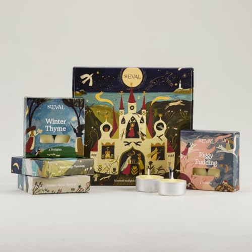 St Eval | Christmas Tealight Discovery Gift Set | Four Festive Candle Fragrances | Made in Cornwall | Ideal for Christmas
