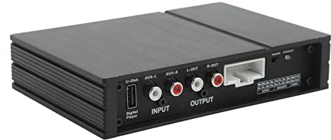 Amplificador DSP para automóvil de audio universal con control de aplicación Bluetooth de alta potencia de 4 canales con entrada para parlantes estéreo para automóvil Hecho de
