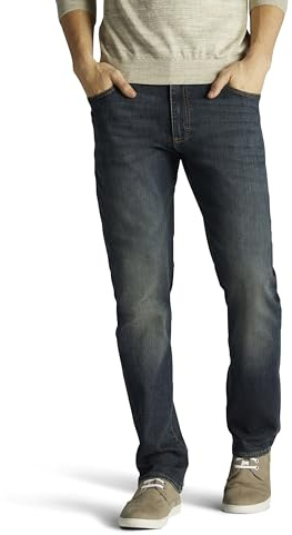 Lee Men's Big & Tall Extreme Motion Straight Taper Jean Maverick 46W x 30L