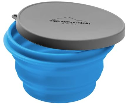 Alpine Mountain Gear Collapsible Silicone Bowl (Large (Blue))
