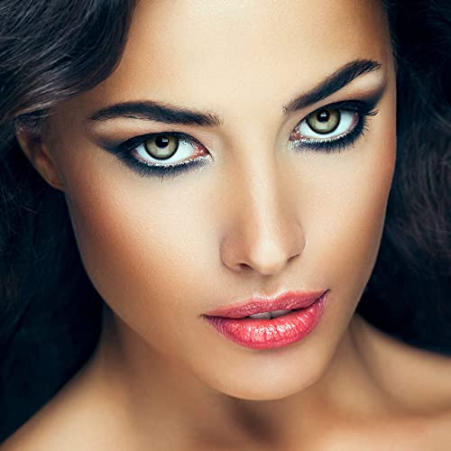 aricona Kontaktlinsen farbig hellgrün ohne Stärke stark deckende Jahreslinsen 2 Stück