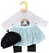 Dolly Moda Paris Look, Outit für Puppen mit Rock, Shirt, Mütze und Leggins, für 43 cm Puppen, 870945 Zapf Creation