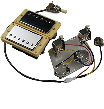 Pickup per Chitarra Pickups Humbucker Neck E Bridge Pickup 4C Cablaggio Cablaggio Push-Pull Set Singolo Taglio per Chitarra Epiphone Gibson Pickup per Chitarra elettrica
