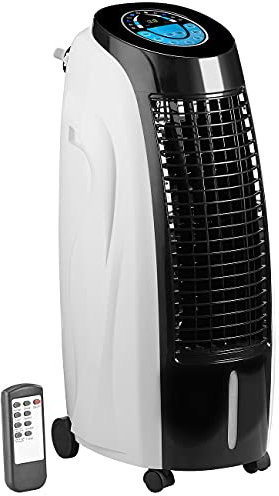 Sichler Haushaltsgeräte Mobile Klimageräte: 3in1-Luftkühler, Luftbefeuchter und Ionisator, 15 l, 130 W, 800 ml/h (Klimagerät ohne Abluftschlauch, Luftbefeuchter-Klimaanlage, Turmventilator)