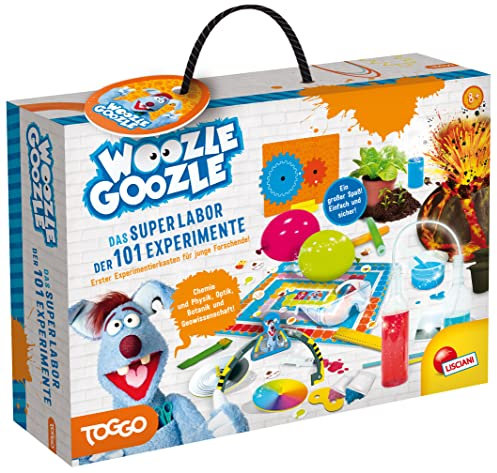 Lisciani - WOOZLE GOOZLE - Das Superlabor der 101 Experimente - Für Kinder ab 8 Jahren - Experimentierset für Anfänger und Kinder - Bildungsspiel - Konzentration