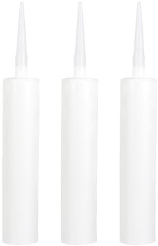 Angoily 3 Stück Leere Dichtungsröhrchen Aus Kunststoff Befüllbare Dichtmittel-Dichtungsröhrchen Kartuschen-Konstruktionswerkzeug Zum Abdichten Und Konservieren