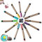 Acrylstifte für Steine Wasserfest, 12 Farben Glitzerstifte Permanent Marker Wasserfeste Stifte Multimarker Lackstift Metallic Acrylmarker Stifte für Steine zum Bemalen Holz Glas Deko Ostereier Basteln
