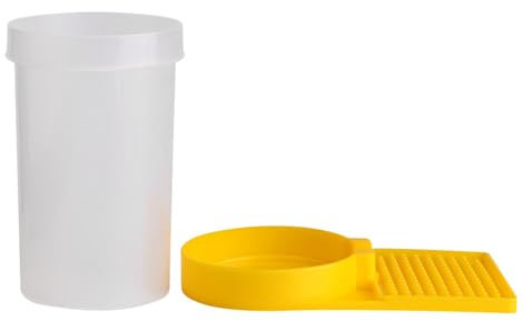 HAOHIZE Kunststoff Bienenfutterspender, Bienenstock Trinkschale Bienenzuchtausrüstung Bienenstock Imkerei Wasserspender Bienentrinkhonig Bienenstock Eingangsfutterspender