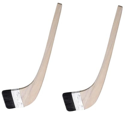 2 Pack Radiator Paint Brushes, 3 Bristle Brushes Curved Wall Paint Brush with Long Wood Handle for Painting Awkward Areas