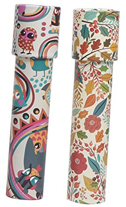 BESPORTBLE 2pcs Educational Kaleidoscope Toys for Boy Girl Cartoon Design Fun Rotating Prism Toy Emotional and Intellectual Development Random Styles