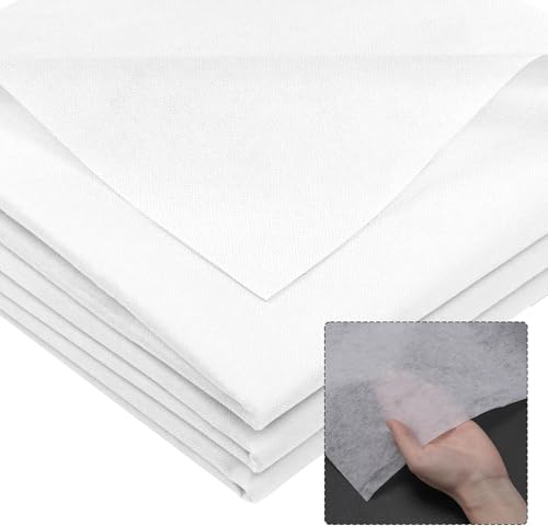 Surviguard Ironing Fleece Fabric 100 x 200 cm, 50 g/m² Ironing Insert, White, Non-Woven Fabric Insert, Lightweight Insert for Ironing on for Sewing Crafts, Crafts, DIY, Embroidery